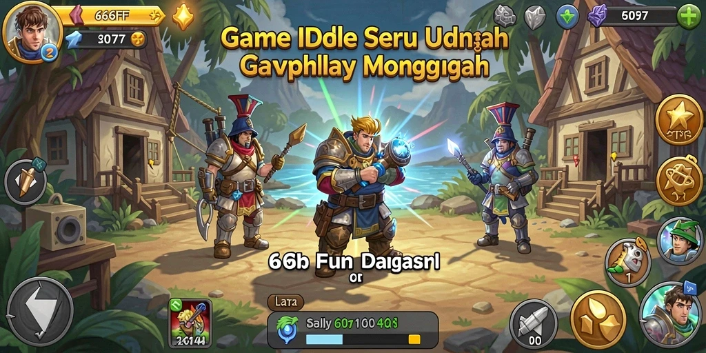 Screenshot gameplay 666FF yang menunjukkan karakter dalam mode Idle.