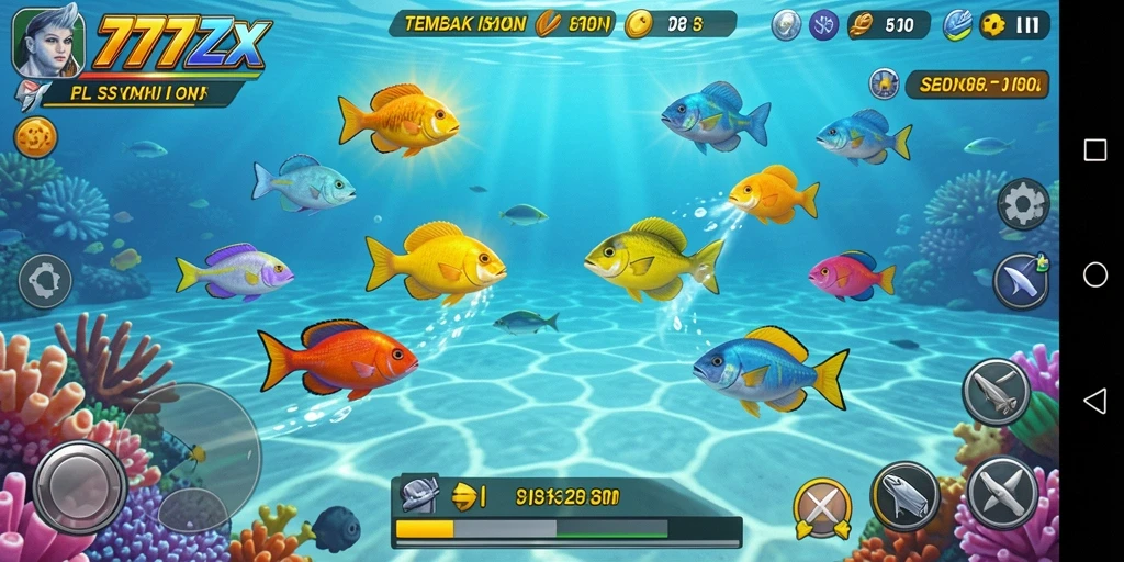 Gameplay seru menembak ikan di 777ZX.