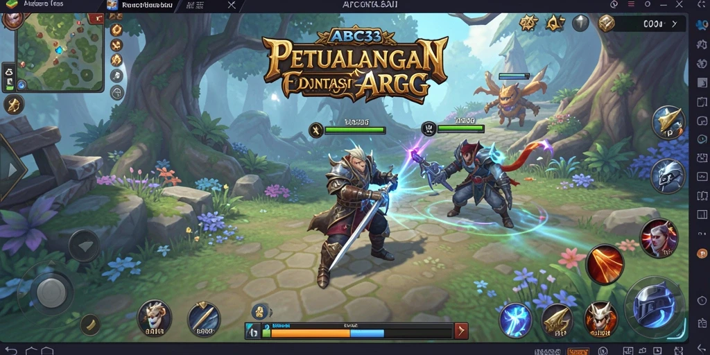 Tampilan gameplay seru di <strong>ABC33</strong> dengan pertarungan karakter yang dinamis.