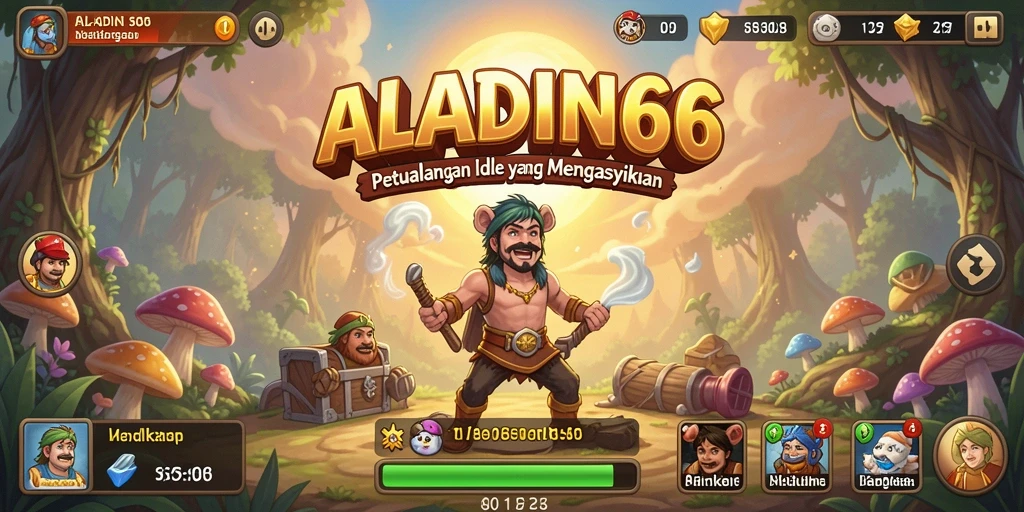 Tangkapan layar gameplay ALADIN66 yang menampilkan petualangan Idle yang menegangkan.