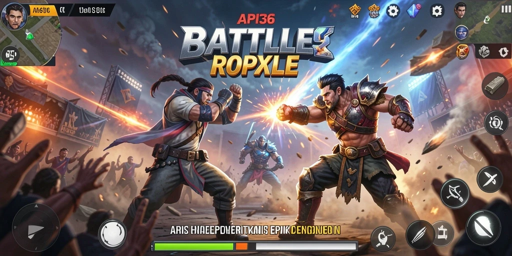 Tampilan gameplay API36 yang mendebarkan dan penuh aksi Battle Royale.