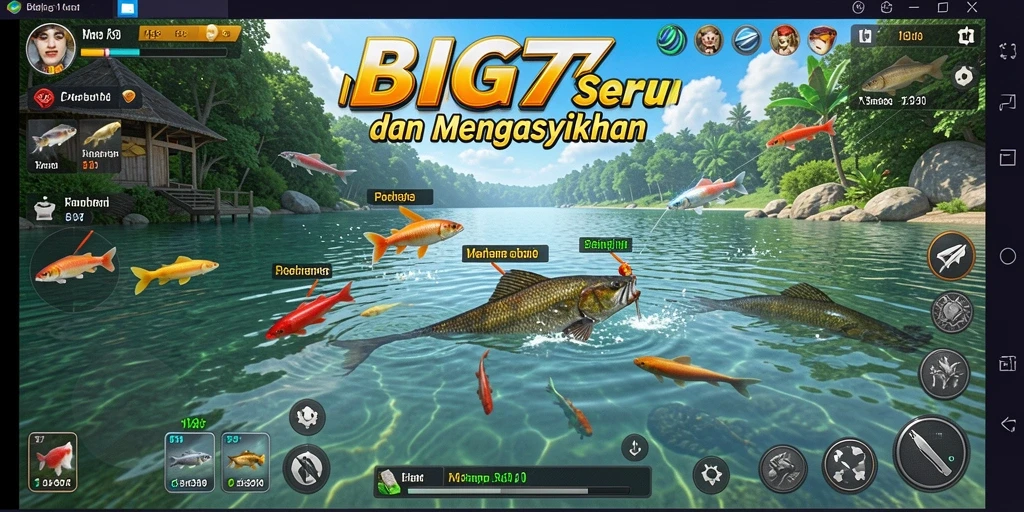 Tangkapan ikan besar dalam permainan memancing BIG77.