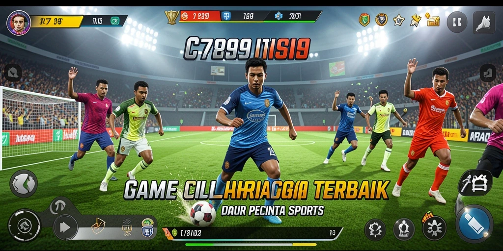 Screenshot utama C789 menampilkan aksi seru dalam permainan olahraga.