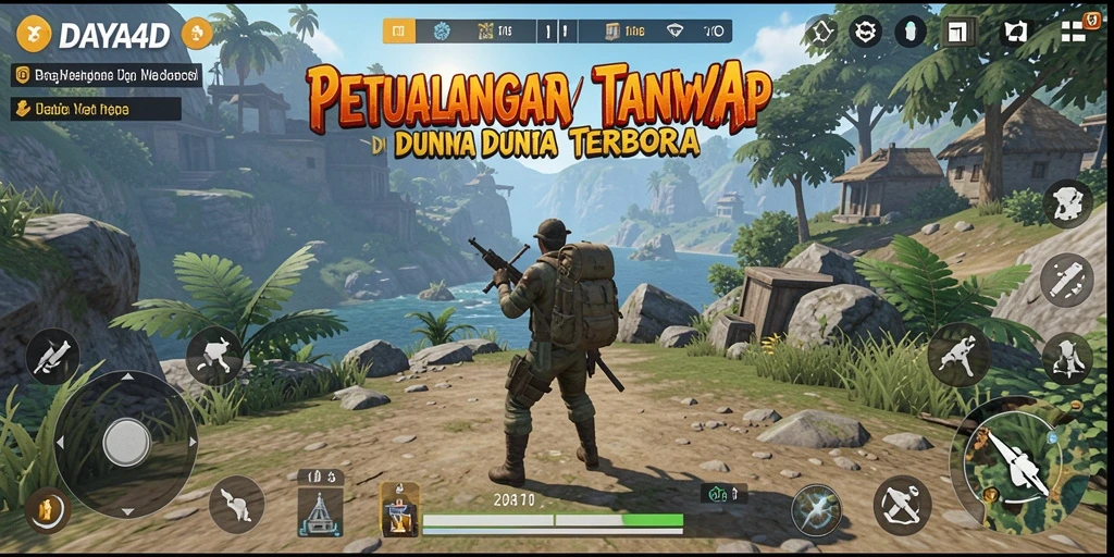 Tangkapan layar saat menjelajahi dunia terbuka di DAYA4D.