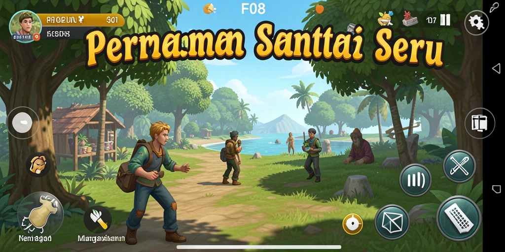 Gameplay menarik F08 dengan tampilan cerah dan menyenangkan.