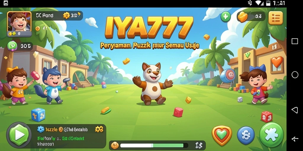 Tampilan gameplay IYA777 yang penuh warna dan menantang.
