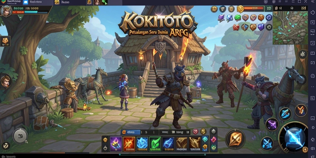 Tampilan aksi seru dalam gameplay KOKITOTO yang penuh petualangan.