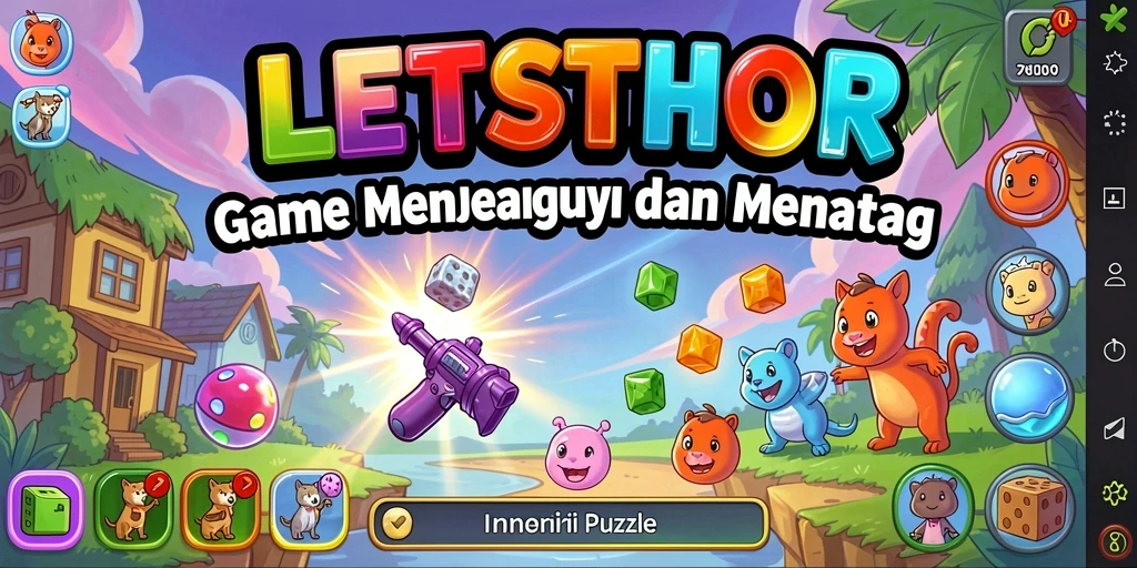 Gameplay LETSTHOR yang menantang dan penuh warna.