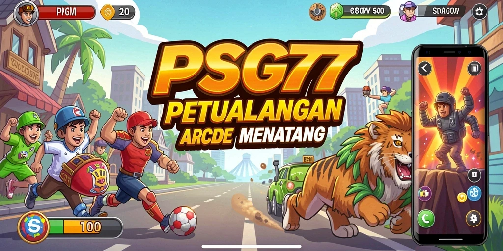 Tampilan gameplay <strong>PSG77</strong> yang mendebarkan dan penuh warna.