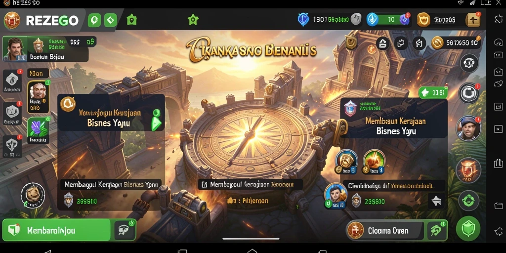 Screenshot gameplay Tycoon yang menarik dan strategis di REZEGO.