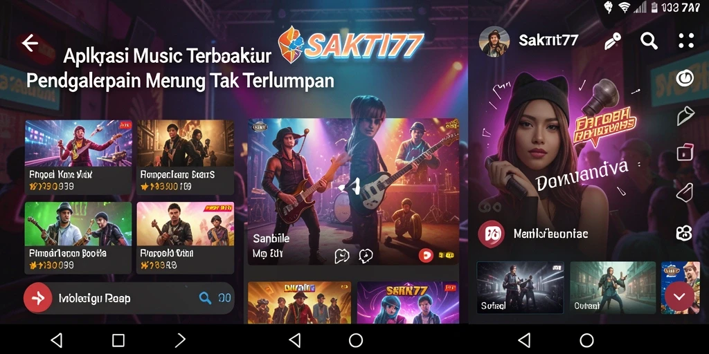 Tangkapan layar <strong>SAKTI77</strong> menampilkan pengalaman bermain musik yang interaktif dan seru.