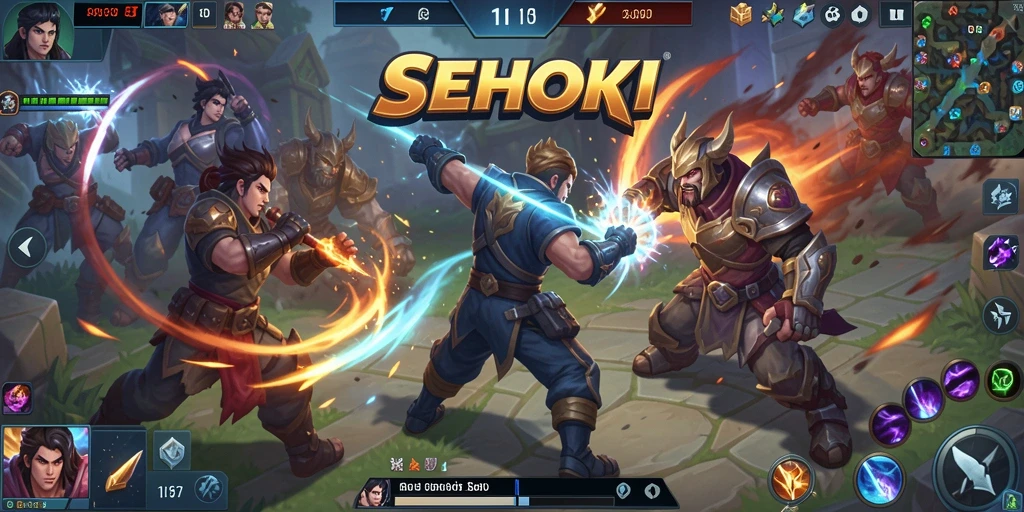 Screenshot dari gameplay SEHOKI yang mendebarkan dan penuh aksi.